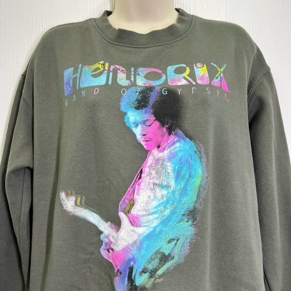 Jimi Hendrix - Band Of Gypsy 1970 Tour Colorful Graphic Sweatshirt Size Medium - Picture 5 of 9